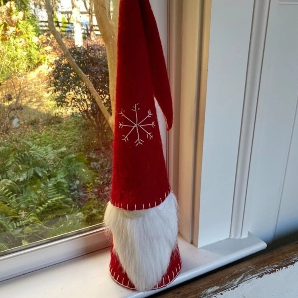 Christmas Felt Elf Figurine  Or Tree Topper